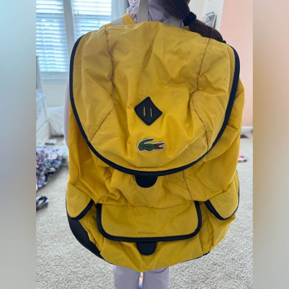 Lacoste Live Yellow Backpack Drawstring - image 6